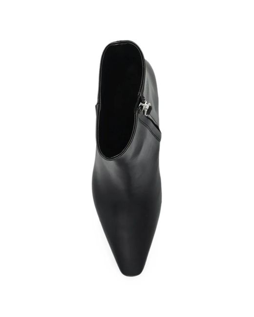 Aeyde Black Maris Pointed-Toe Ankle Boots