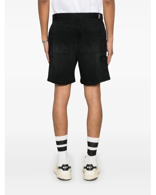 Represent Black Season Cargo Shorts for men