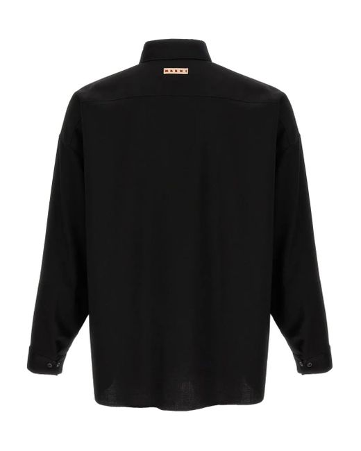 Marni Black Wool Shirt for men