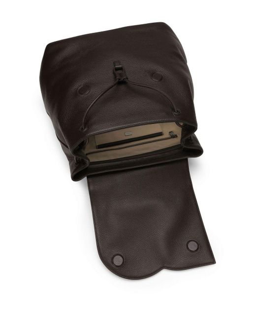 Dolce & Gabbana Black Logo-embossed Leather-blend Bag for men