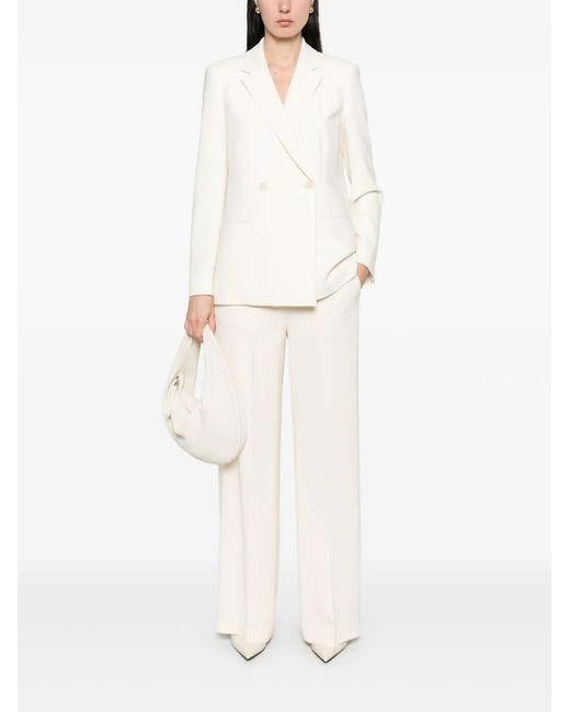 Theory White Double-Breasted Blazer