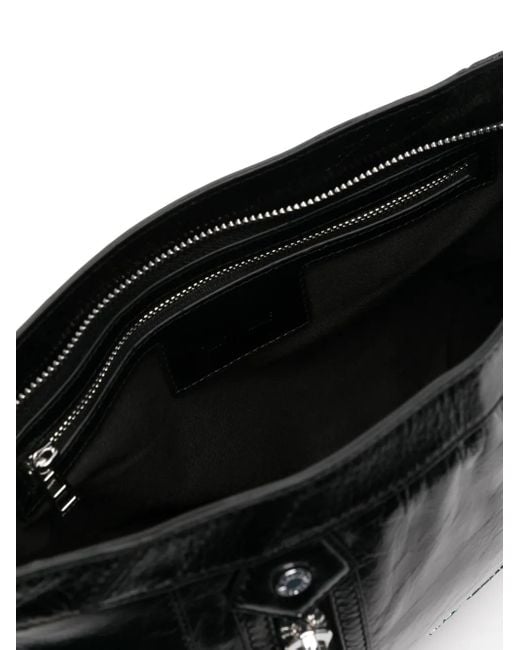Zadig & Voltaire Black Sunny Moody Retro Patent Bag