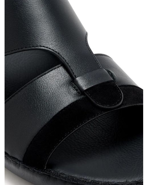 Forsa Black Fahed Sandals for men