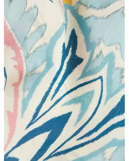 Vestido largo con motivo de cachemira Etro de color Blue