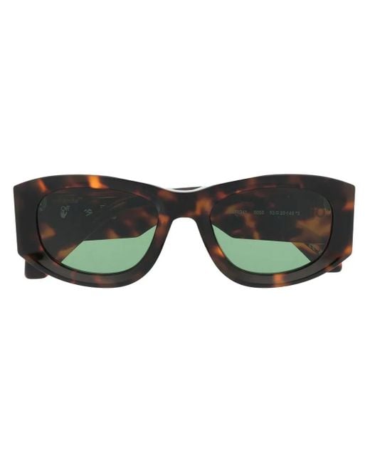 Off-White c/o Virgil Abloh Brown Joan Oval-Frame Sunglasses