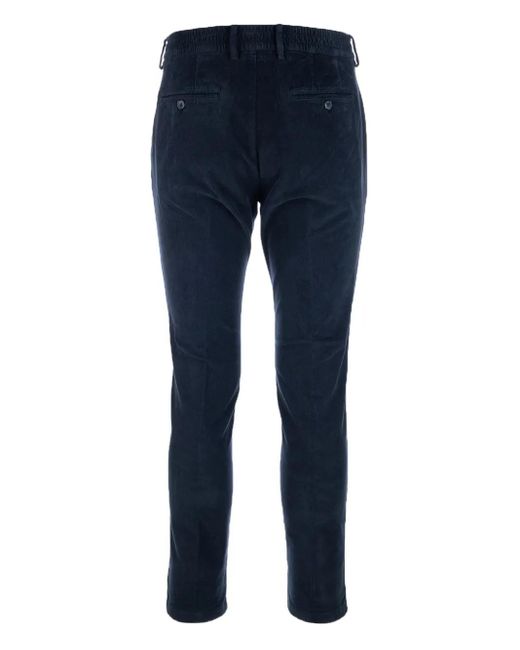 Cruna Blue Corduroy Trousers for men
