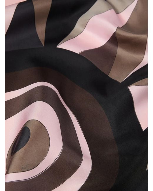 Emilio Pucci Black Printed Scarf