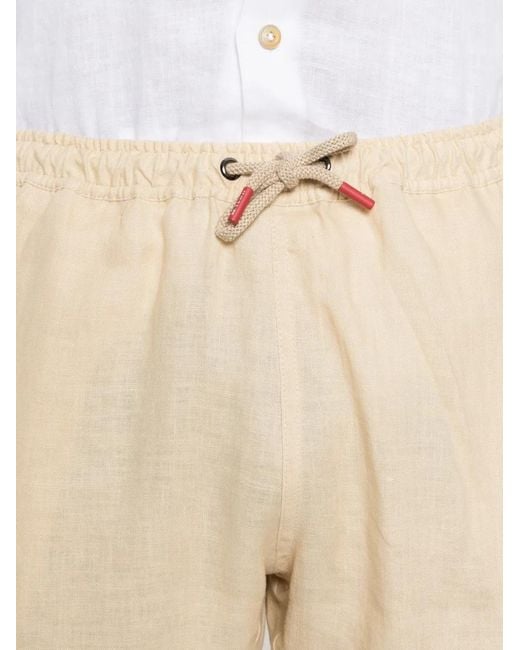 Kiton Natural Drawstring Shorts for men