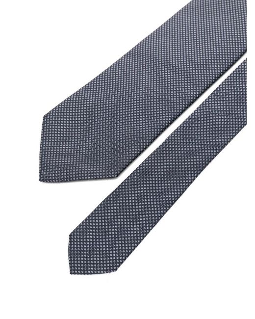 Dell'Oglio Blue Martin Patterned Tie for men
