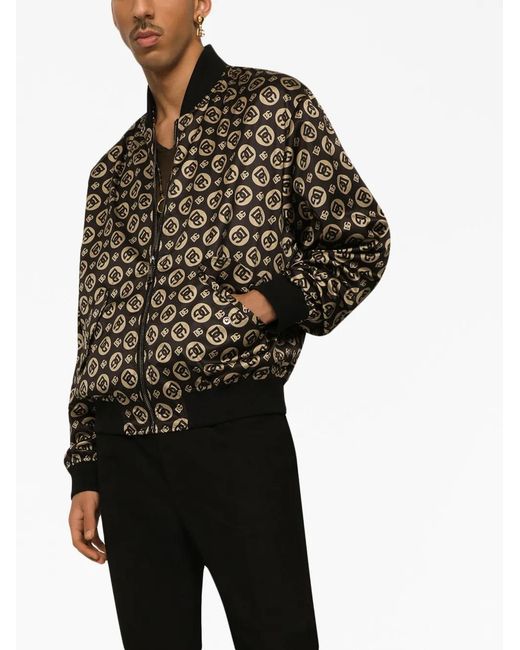 Dolce & Gabbana Black Bomber Jackets for men