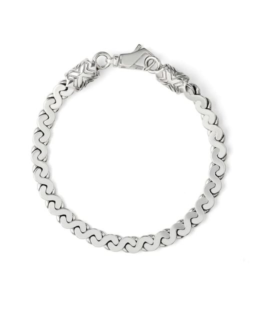 Emanuele Bicocchi Metallic Infinity Loop Bracelet