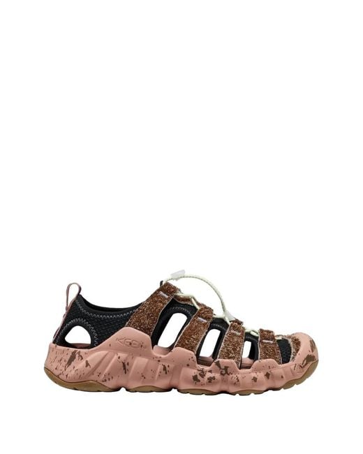 Keen Brown Fleece-Textured Toggle-Fastening Sandals for men