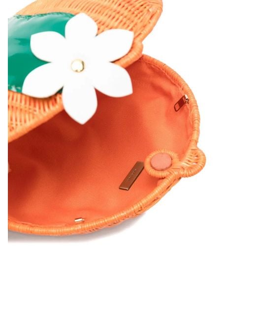 Serpui Orange Pochette À Ornements