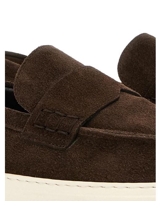 Hogan Brown H668 H-Tv Loafers for men