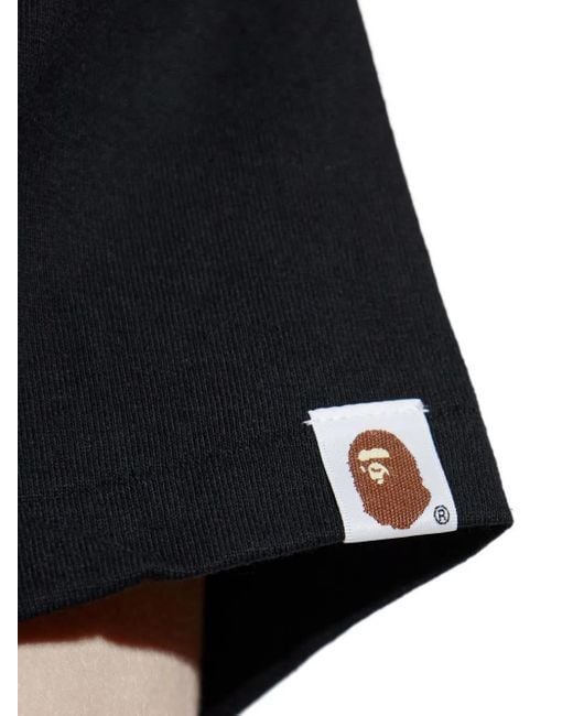 A Bathing Ape Black Bape Sta T-Shirt for men