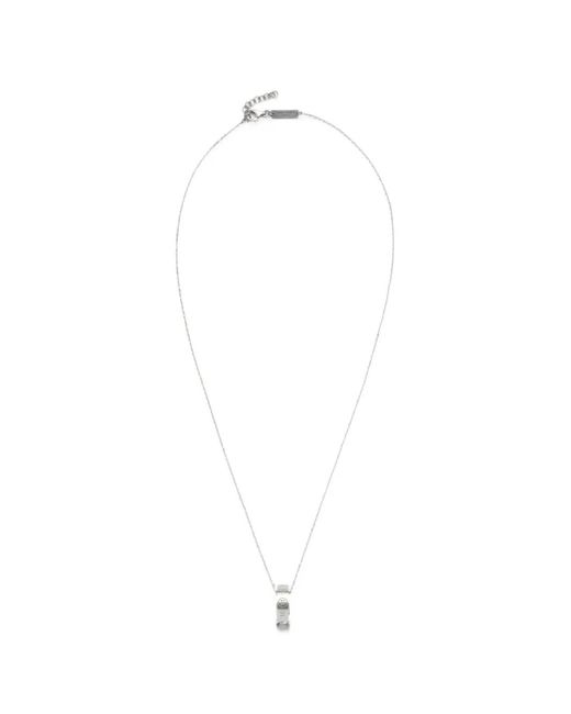 Maison Margiela White Numeric Necklace