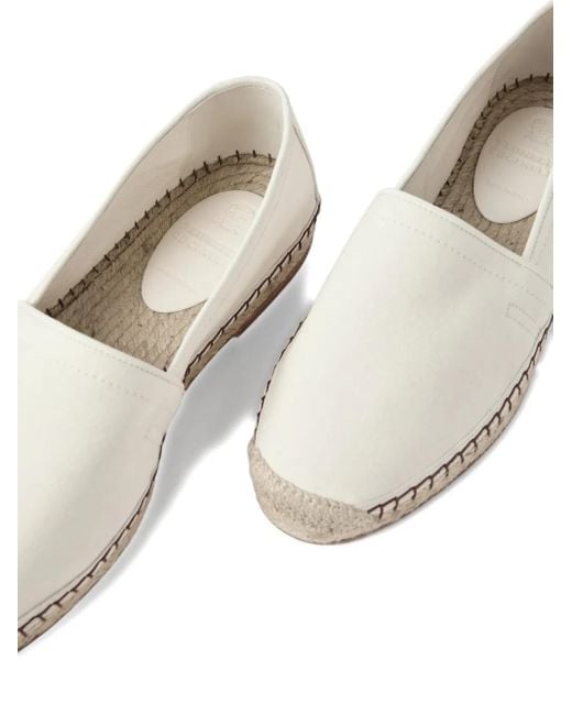 Brunello Cucinelli White Leather Espadrilles for men