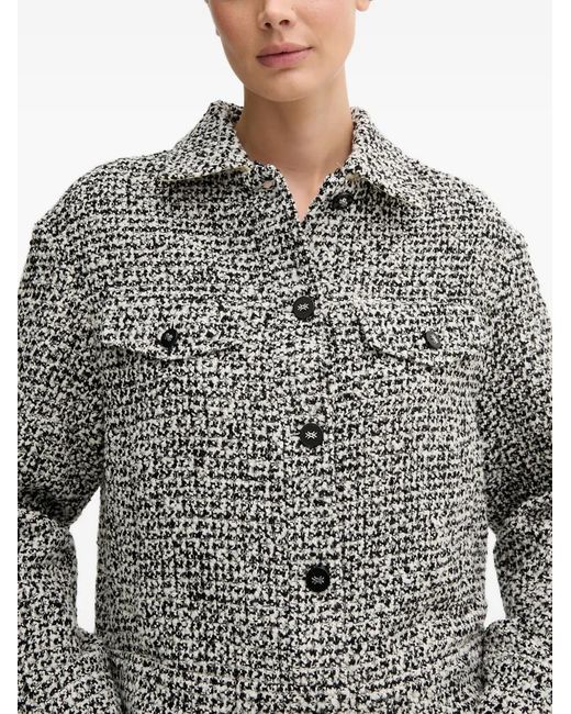 Benetton Gray Collared Pocket Jacket
