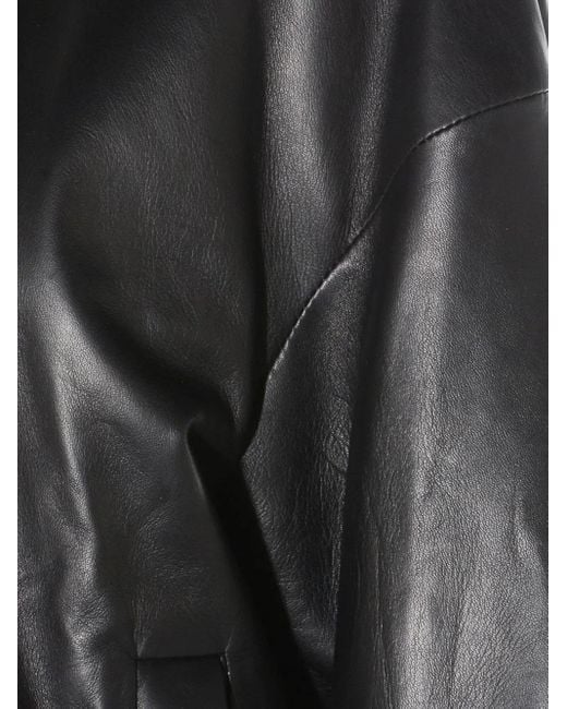 Salvatore Santoro Zip Leather Jacket Black