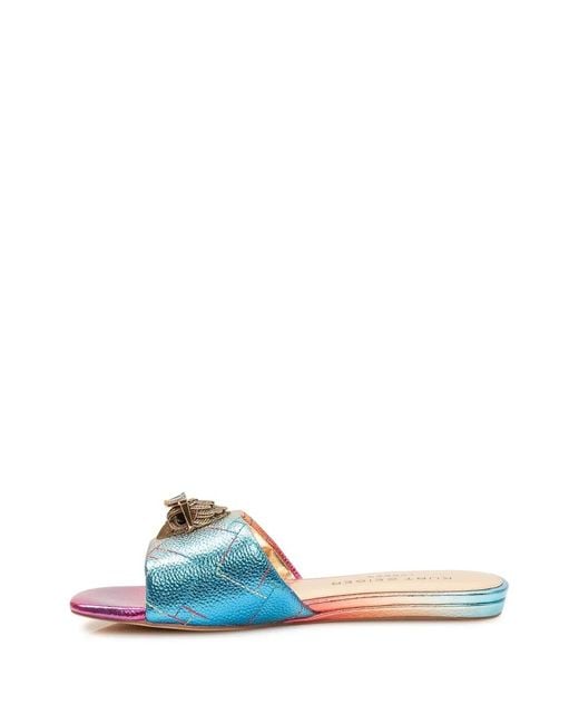 Kurt Geiger Pink Kensington Open-Toe Sandals