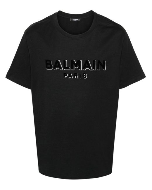 Balmain T-shirt Met Logo in het Black voor heren