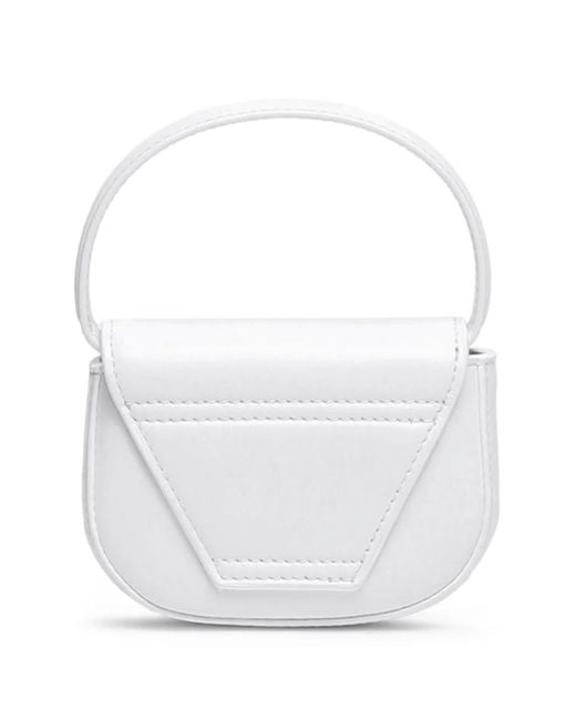 DIESEL White 1Dr Xs Leather Mini Bag