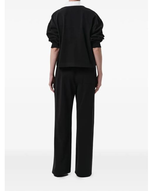 Citizens of Humanity Black Aris Rugby Drawstring Wide-Leg Track Pants