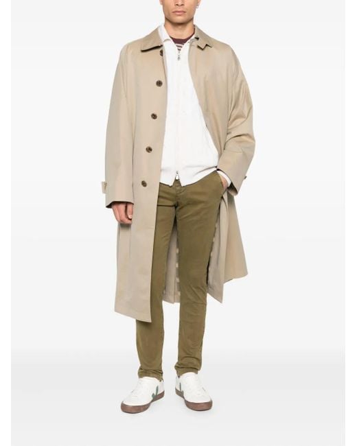 Dondup Green Gaubert Flat-Front Chinos for men