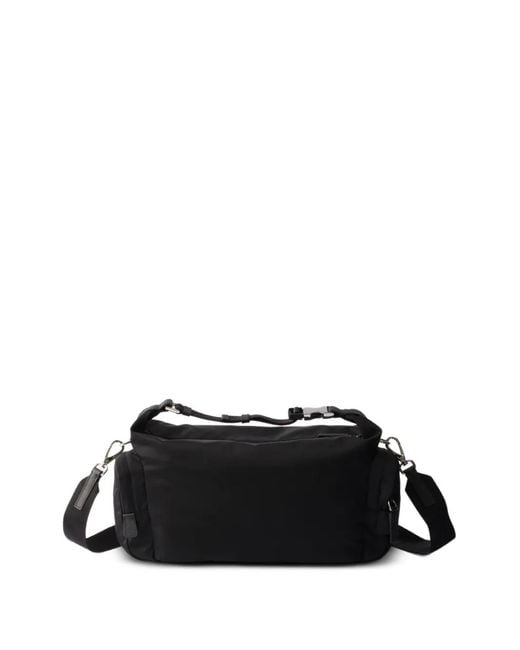 Prada Black Re-Nylon And Saffiano-Leather Shoulder Bag for men