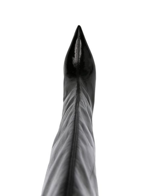 Ganni Black 45mm Knee-high Mid-heel Boots