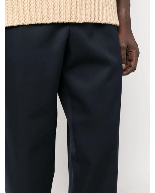 Jil Sander Pantalon Met Elastische Tailleband in het Blue voor heren