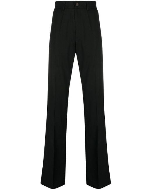 Telfar Black Split Hem Wide-leg Trousers for men