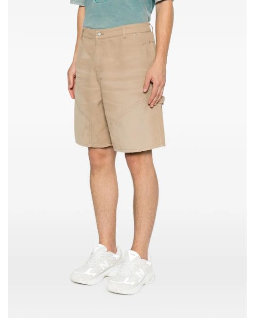 Represent Natural Carpenter Panelled Shorts for men