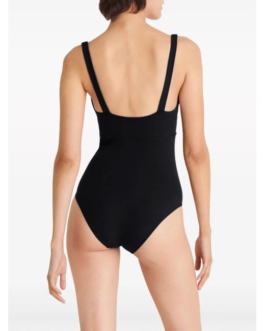 Eres Black Arnaque Square-Neck Swimsuit