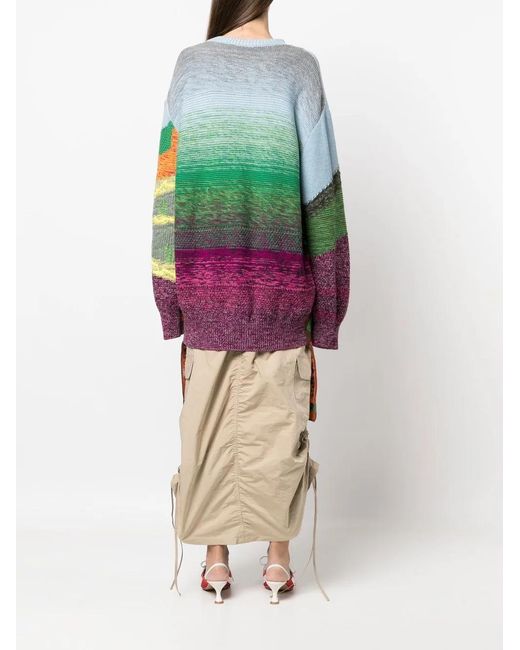 Stella McCartney Green Tree Of Life Jacquard Jumper