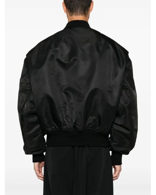 Entire studios Black Broad Bomber Jacket