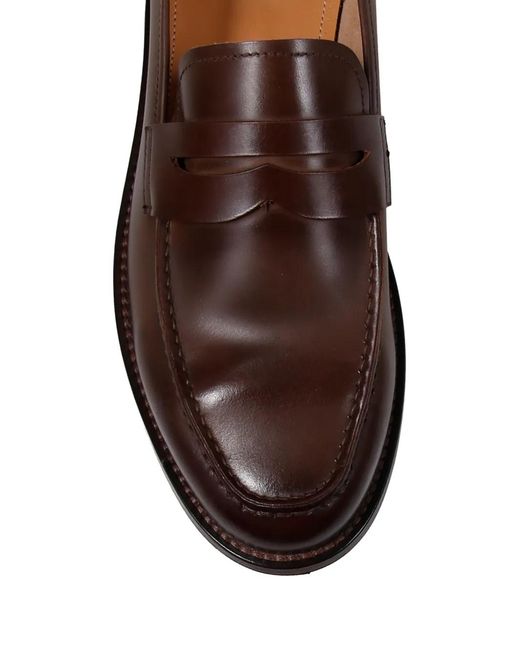 Alberto Fasciani Brown Brian Penny Strap Loafers for men