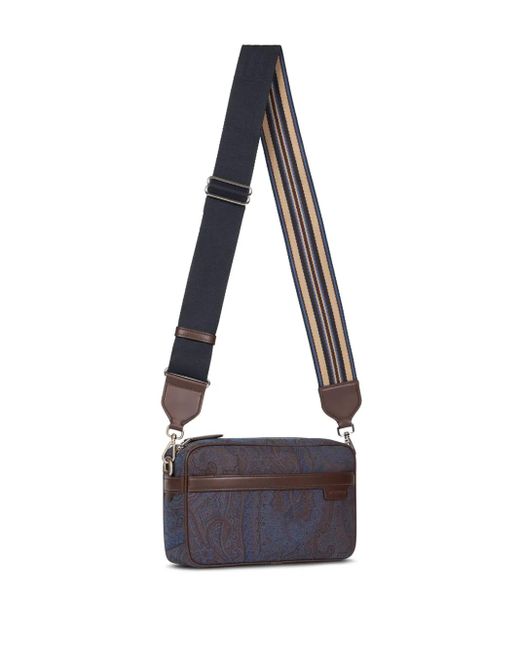 Etro White Paisley Cotton-Blend Bag for men
