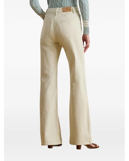 Ralph Lauren White Flared Jeans