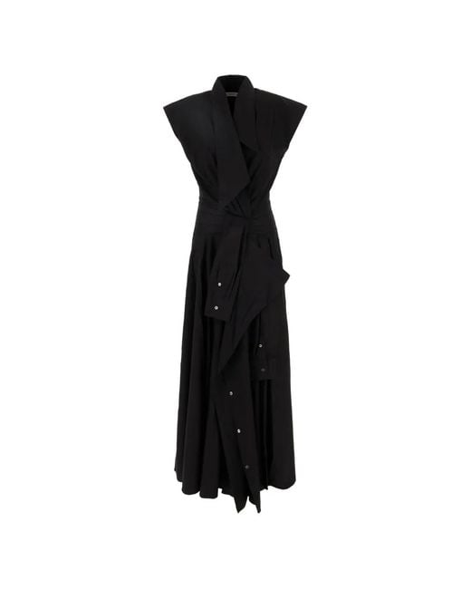 Viktor & Rolf Black Deconstructed Sleeveless Maxi Dress