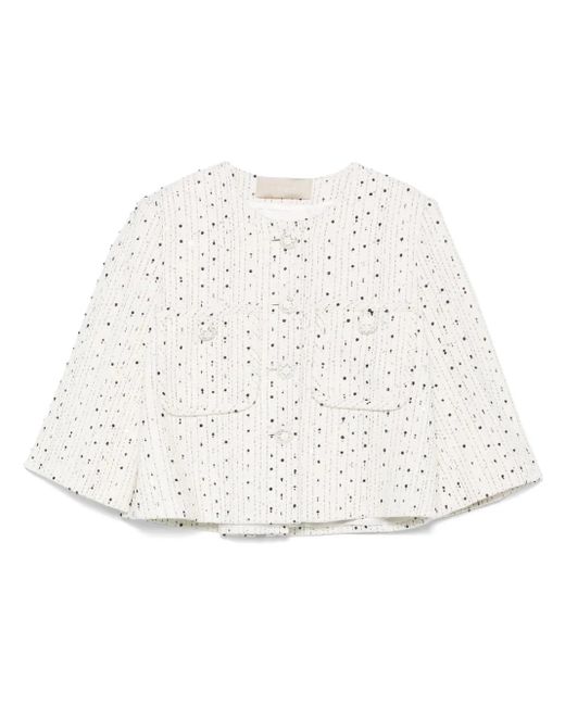 Elie Saab Gestreept Jack in het White