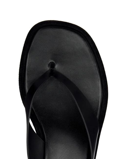 Reformation Black Eden Platform Thong Sandals