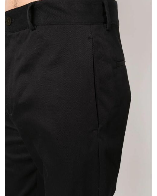 Acne Black Straight-Leg Cotton Trousers for men