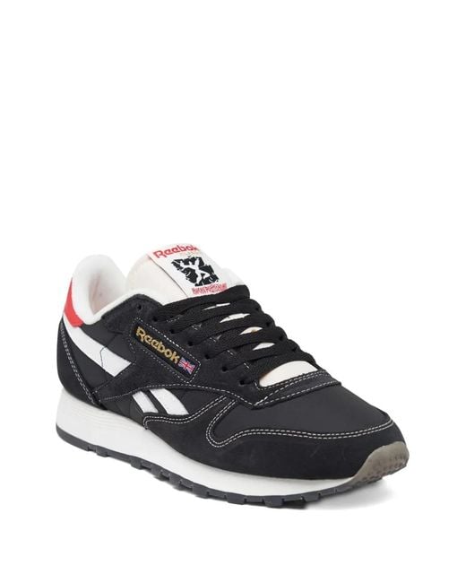 Reebok Black Leather Classic Trainers for men