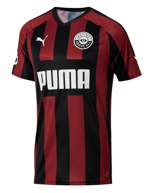 PUMA Red Instinct Striped-Pattern T-Shirt for men
