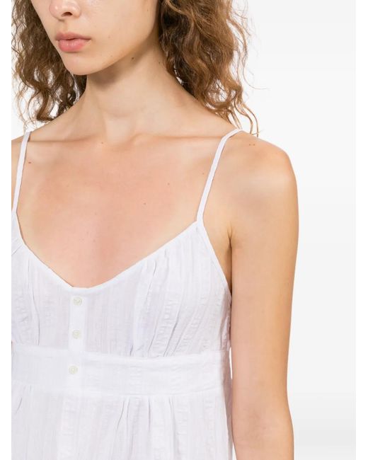 AAPE BY A BATHING AP White Tiered Camisole Dress