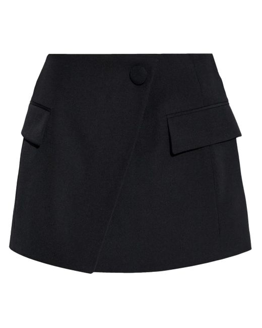 Balmain Black Minirock mit Pattentaschen