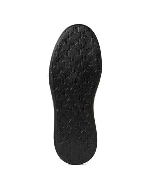 Karl Lagerfeld Black Kore Karl Lace-Up Sneakers for men