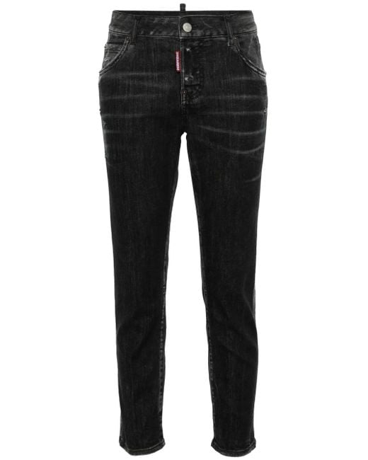 DSquared² Black Slim Fit Denim Pants