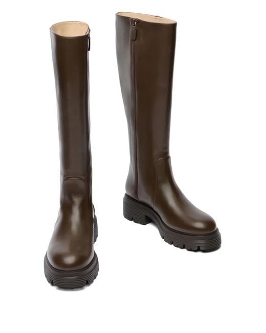Stuart Weitzman Brown Hudson Knee-High Boots